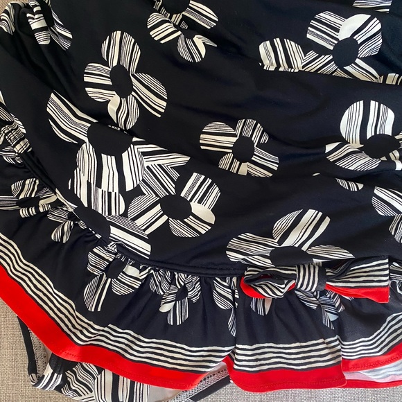 Rare JUICY COUTURE Strapless One Piece Swimsuit M - Picture 4 of 5